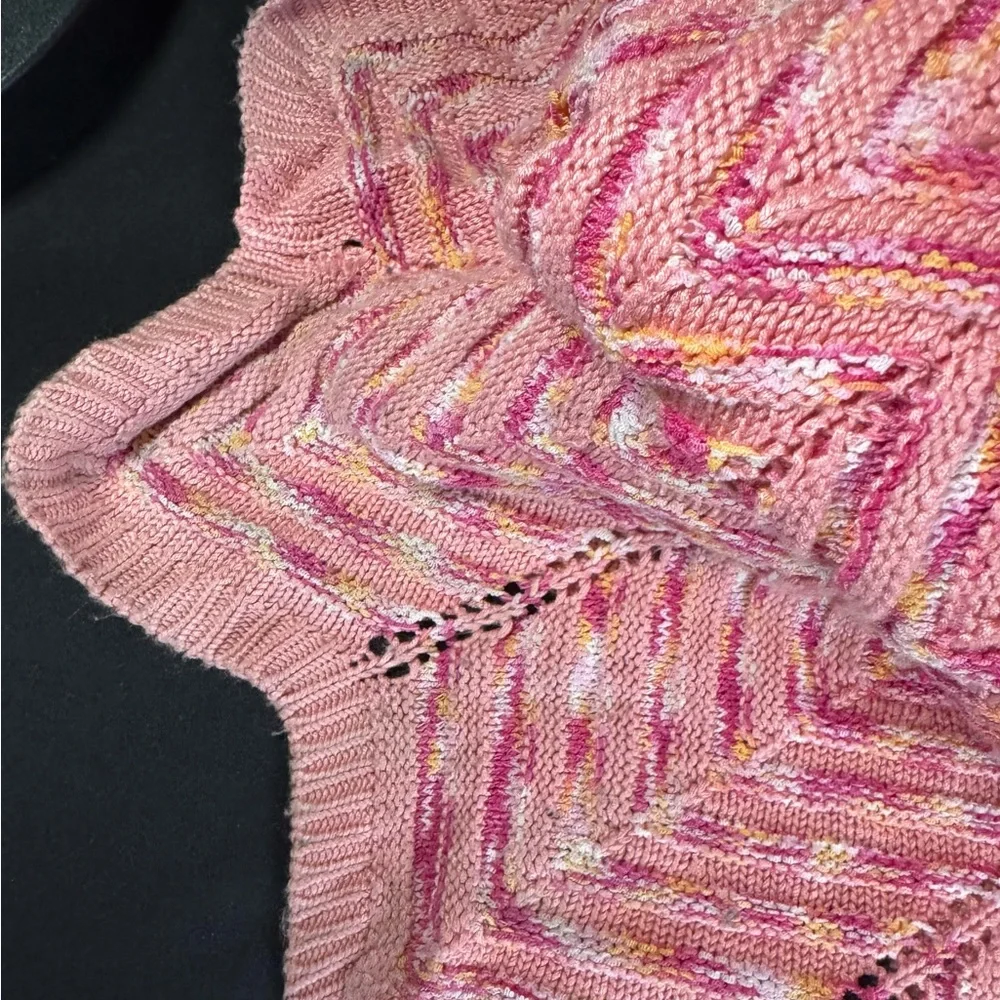 Torn by Ronny Kobo Tasha Pink Chevron Knit Maxi Dress – Size Small NWT - Picture 7 of 7